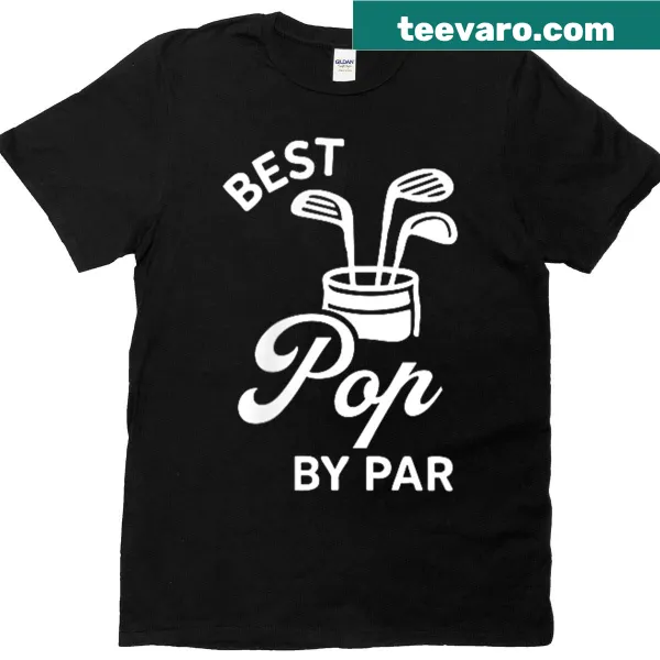 Funny golf-themed T-shirt for dads with pocket design