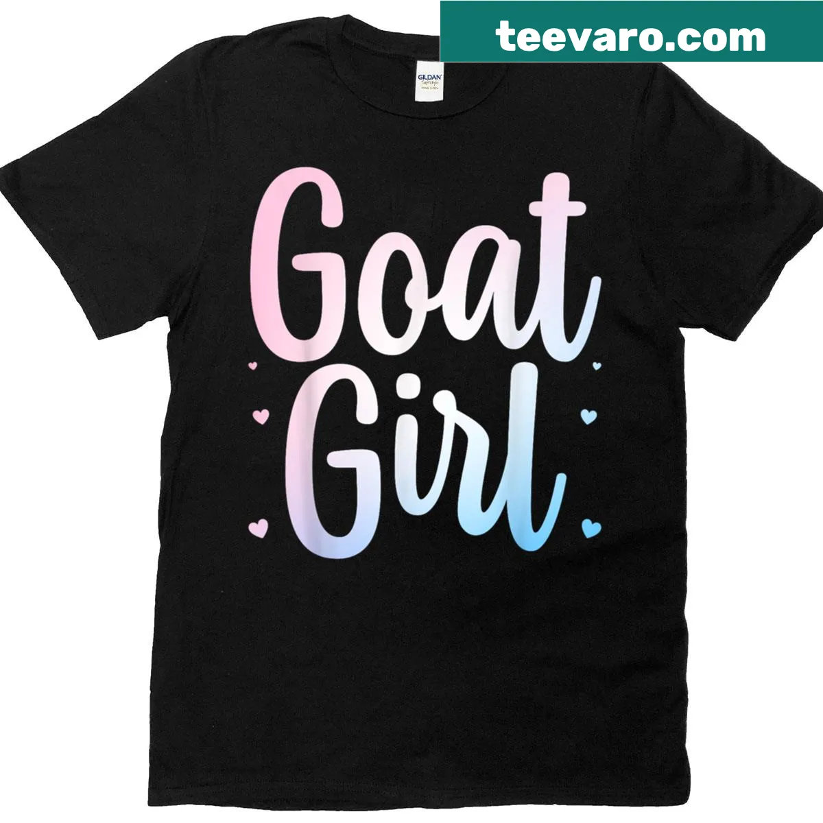 Illustration of a goat on a women's T-shirt designed for animal lovers. — on a men's t-shirt