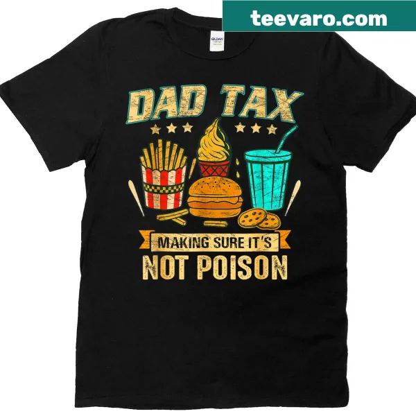 Funny Fathers Day t-shirt with humorous food safety text.