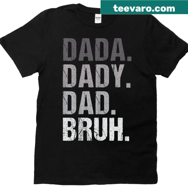 Funny T-shirt featuring humorous dad titles for fathers.