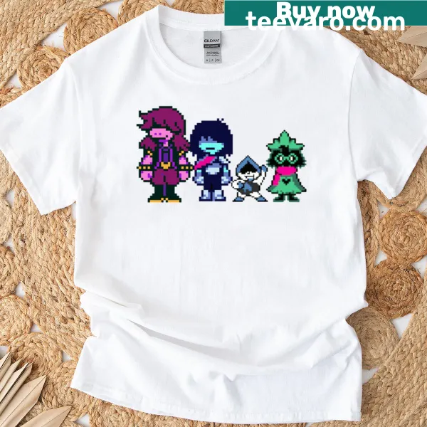 Illustration of various characters from Deltarune