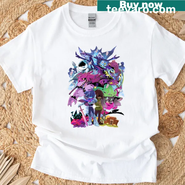 Oversized Deltarune graphic T-shirt for fans