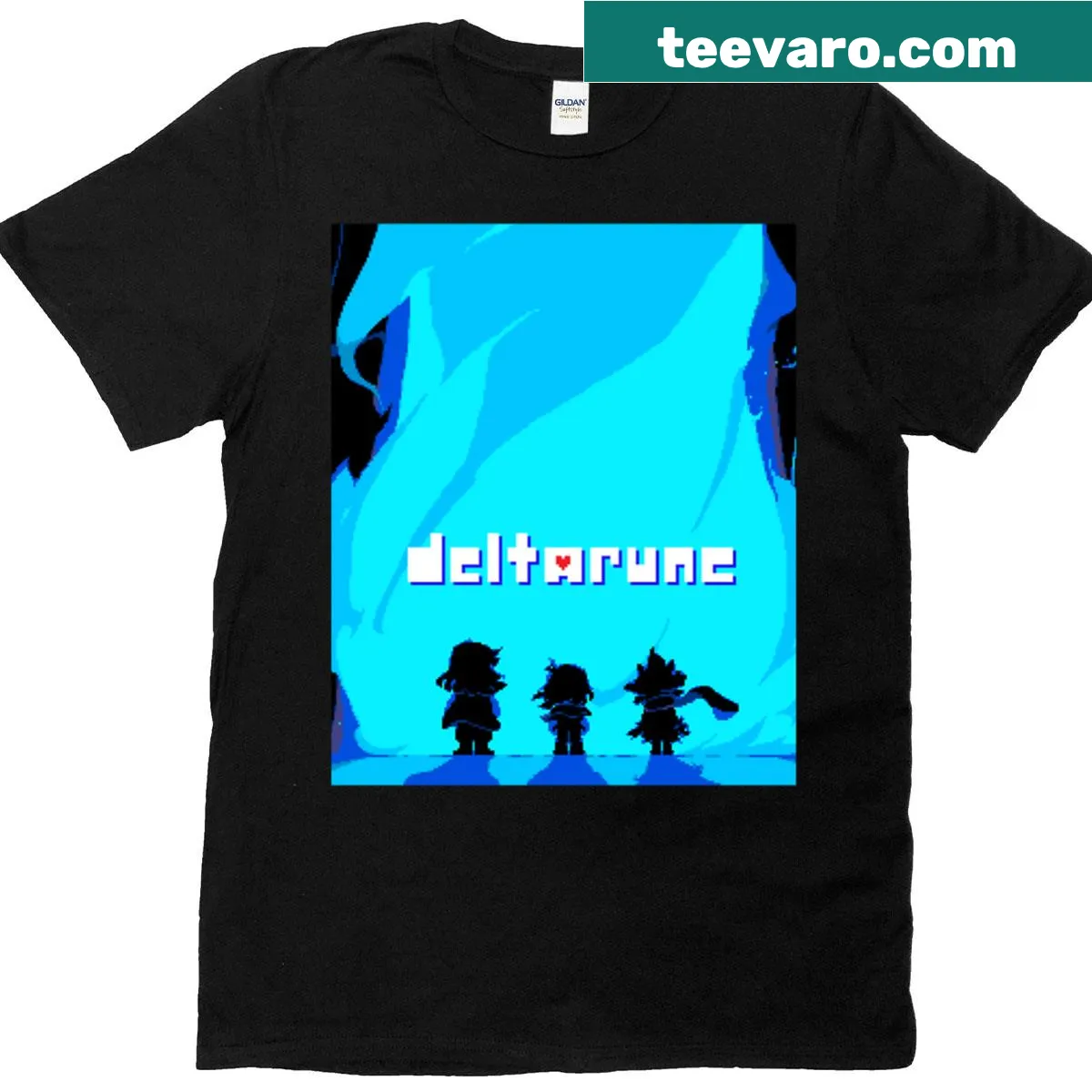 Bold Deltarune graphic T-shirt for gamers — on a men's t-shirt