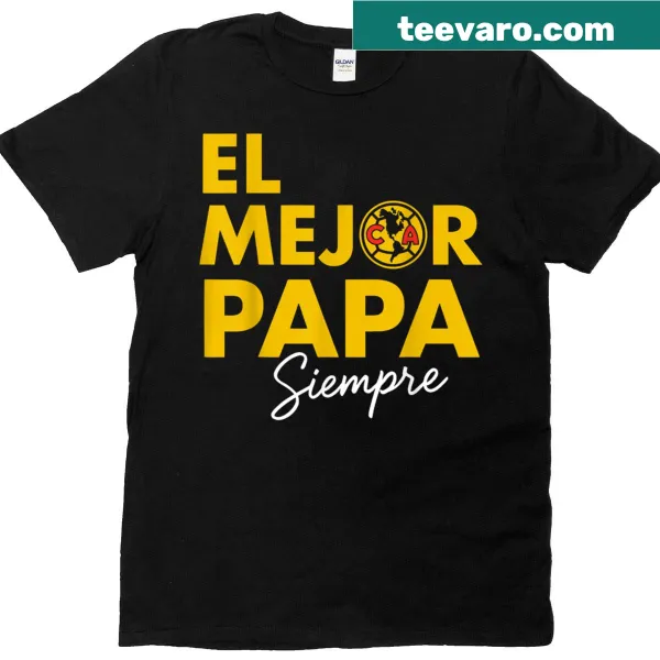 Typography T-shirt with El Mejor Pap Siempre graphic