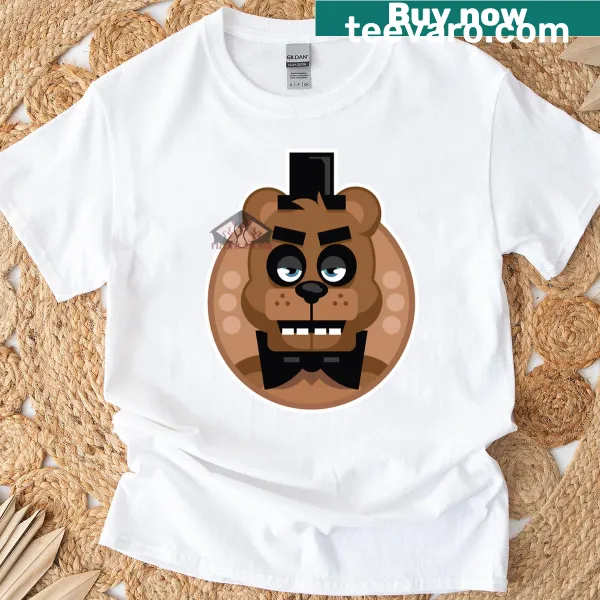 Freddy Fazbear graphic T-shirt from FNAF game