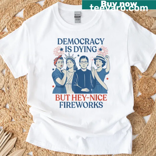 Humorous Independence Day T-shirt with witty quote about democracy