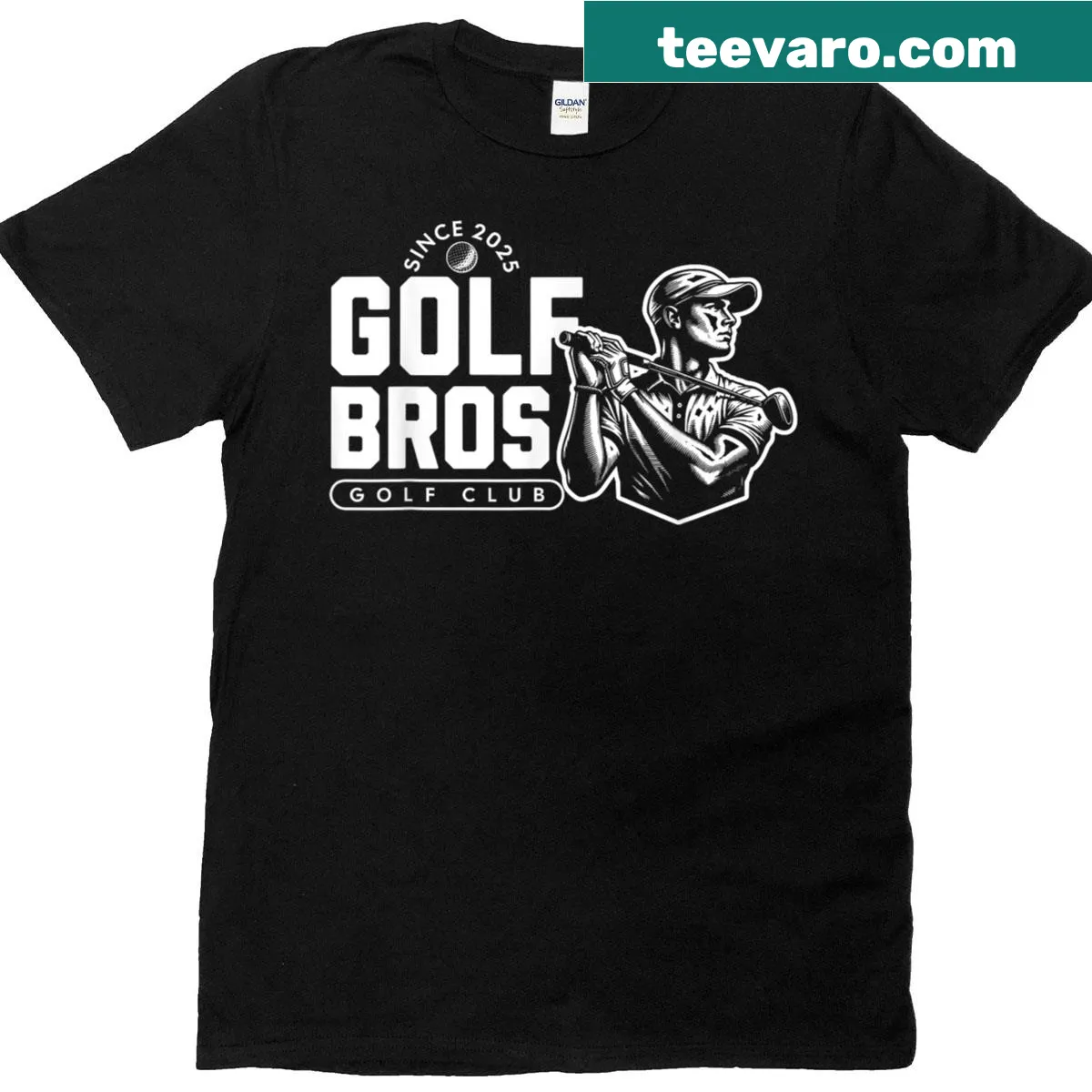 Funny matching golf design t-shirt for friends and buddies — on a men's t-shirt