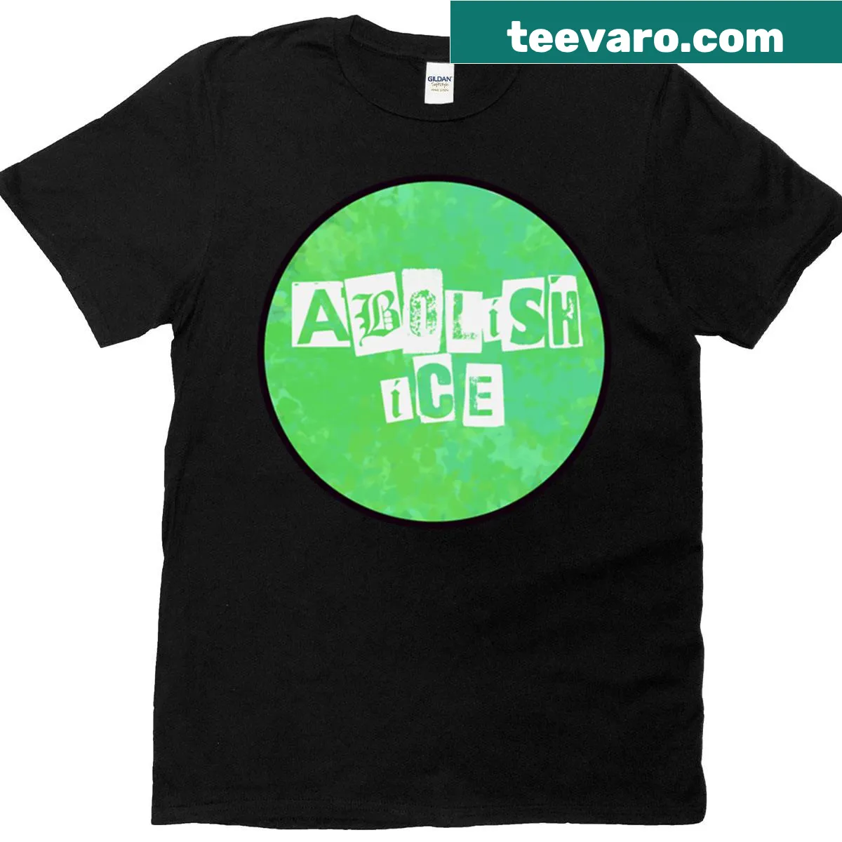 Bold t-shirt featuring the message 'Abolish ICE' for social advocacy — on a men's t-shirt