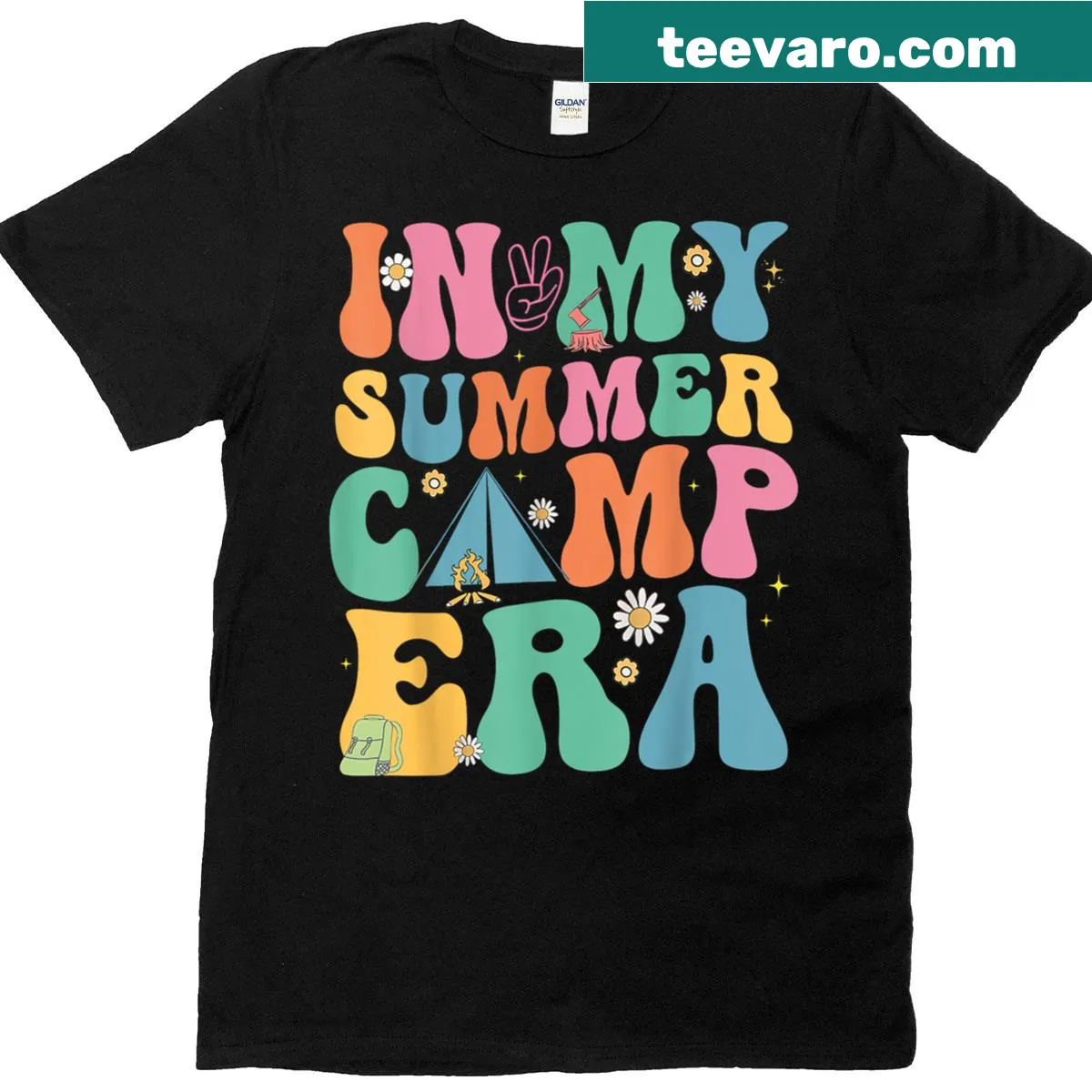 Wholesome camping-themed t-shirt for men, women, and kids — on a men's t-shirt