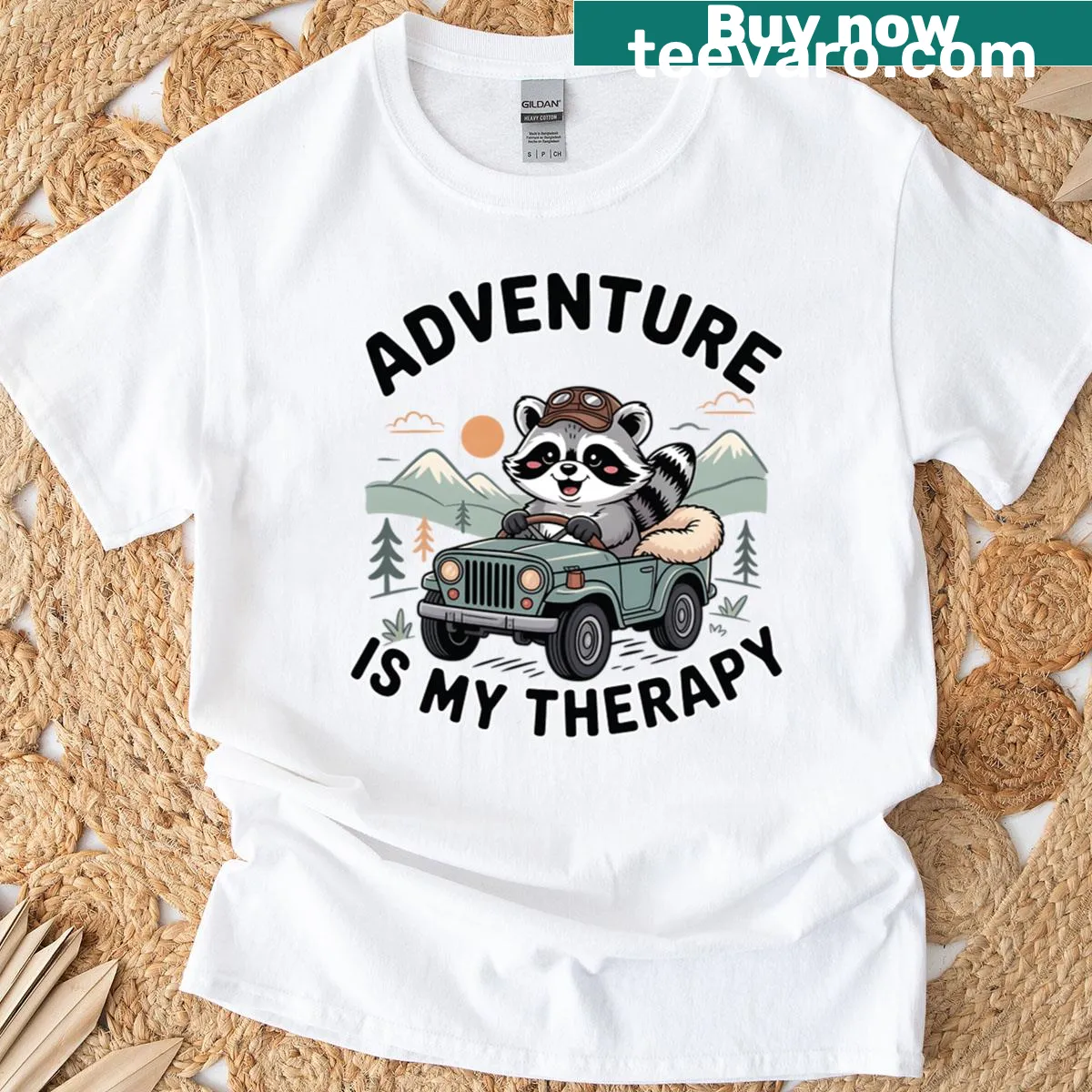 Graphic tee stating I Control The System with outdoor theme — on a men's t-shirt