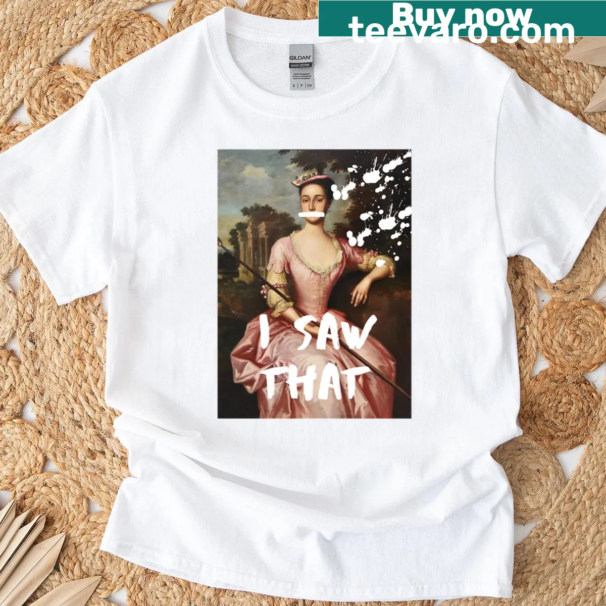 Premium t-shirt with the phrase 'I Saw That Altered Art' in minimalist typography — on a men's t-shirt