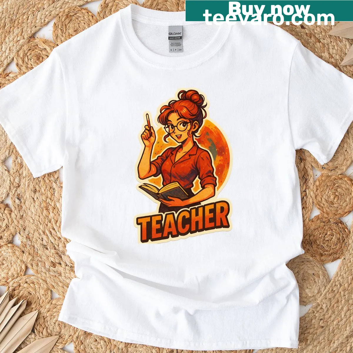 Inspirational t-shirt for teachers with a motivational message — on a men's t-shirt