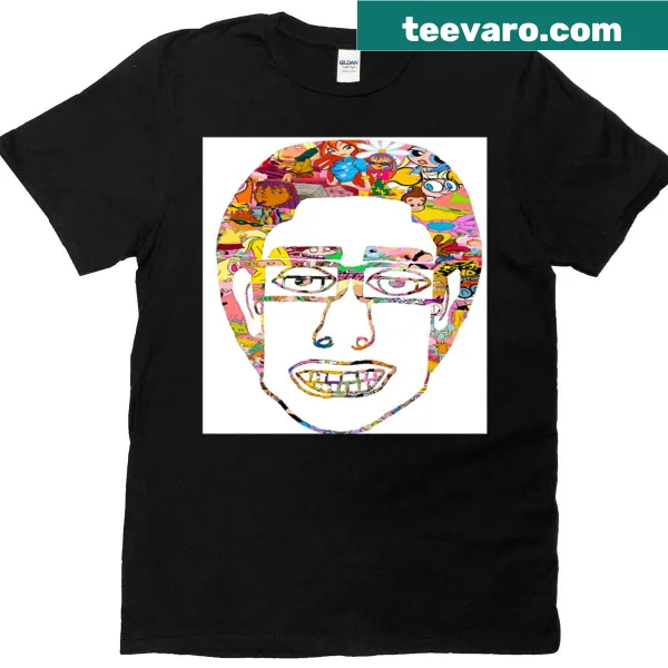 Playful typography t-shirt with the word 'Jumbocartoonwan'