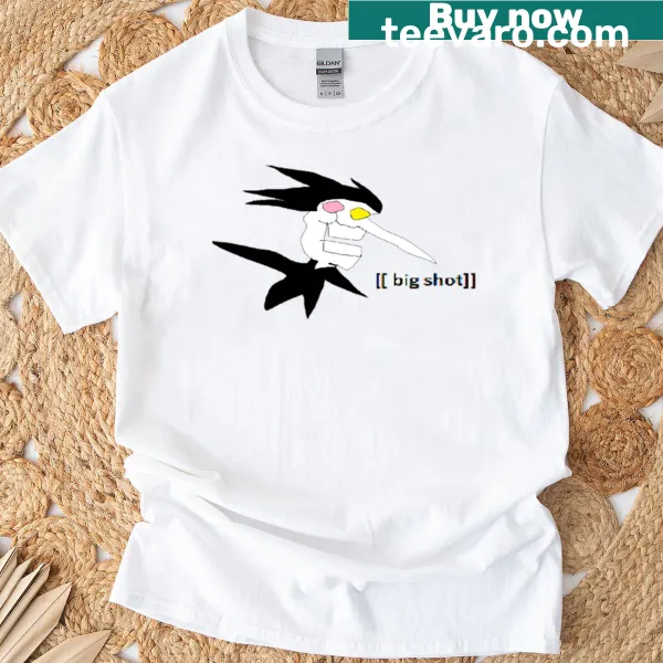 T-shirt featuring a Ms Paint-inspired Spamton graphic