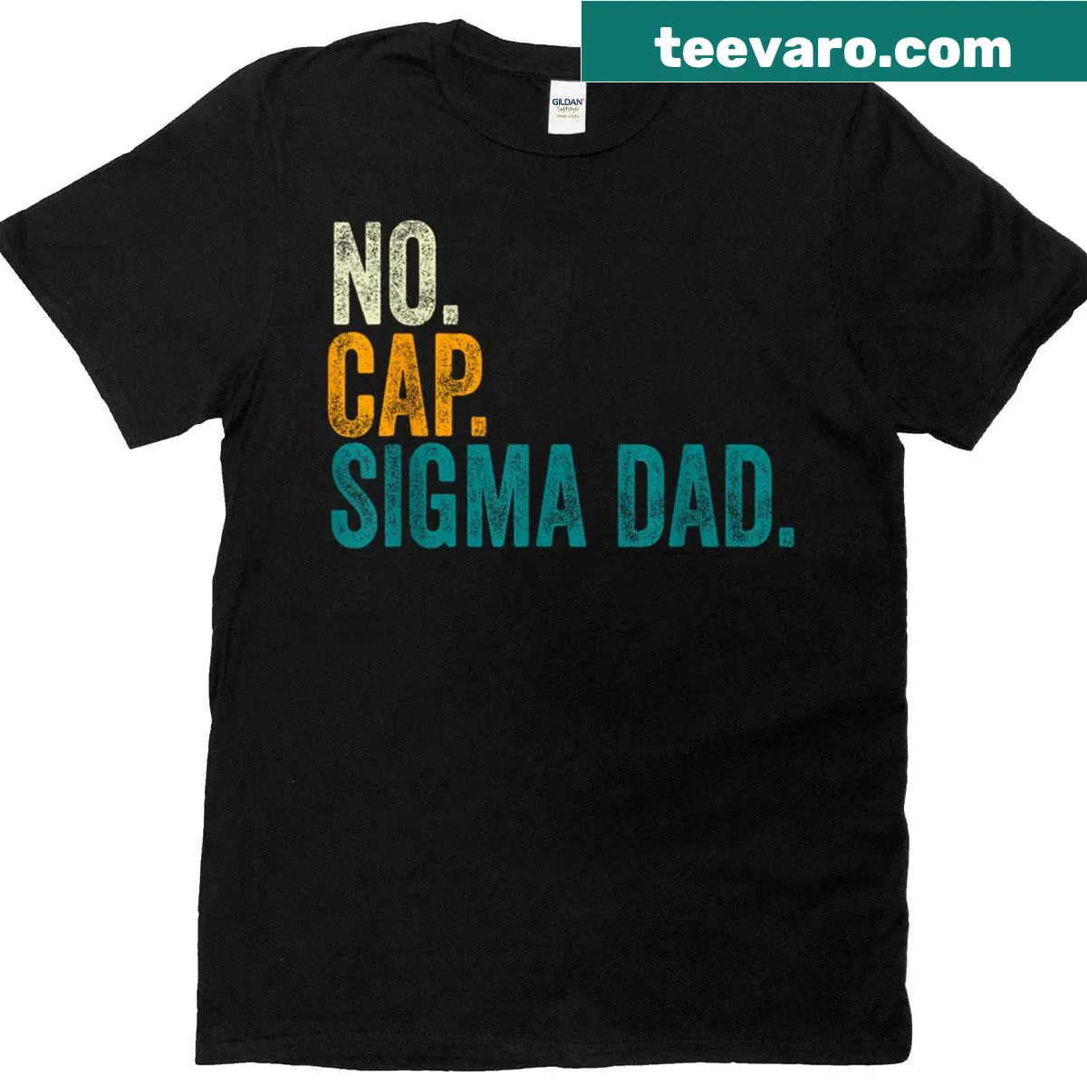 Funny No Cap Dad T-shirt with Best Dad message — on a men's t-shirt