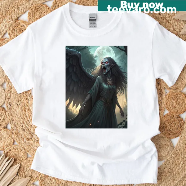 T-shirt featuring the mythological Pontianak design