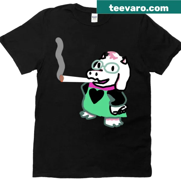 Cartoon graphic of Ralsei from Deltarune on a t-shirt