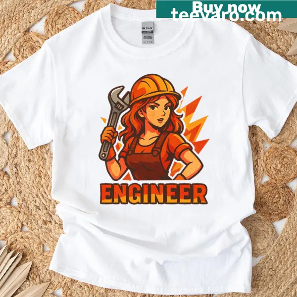 Text-based t-shirt celebrating skilled engineers