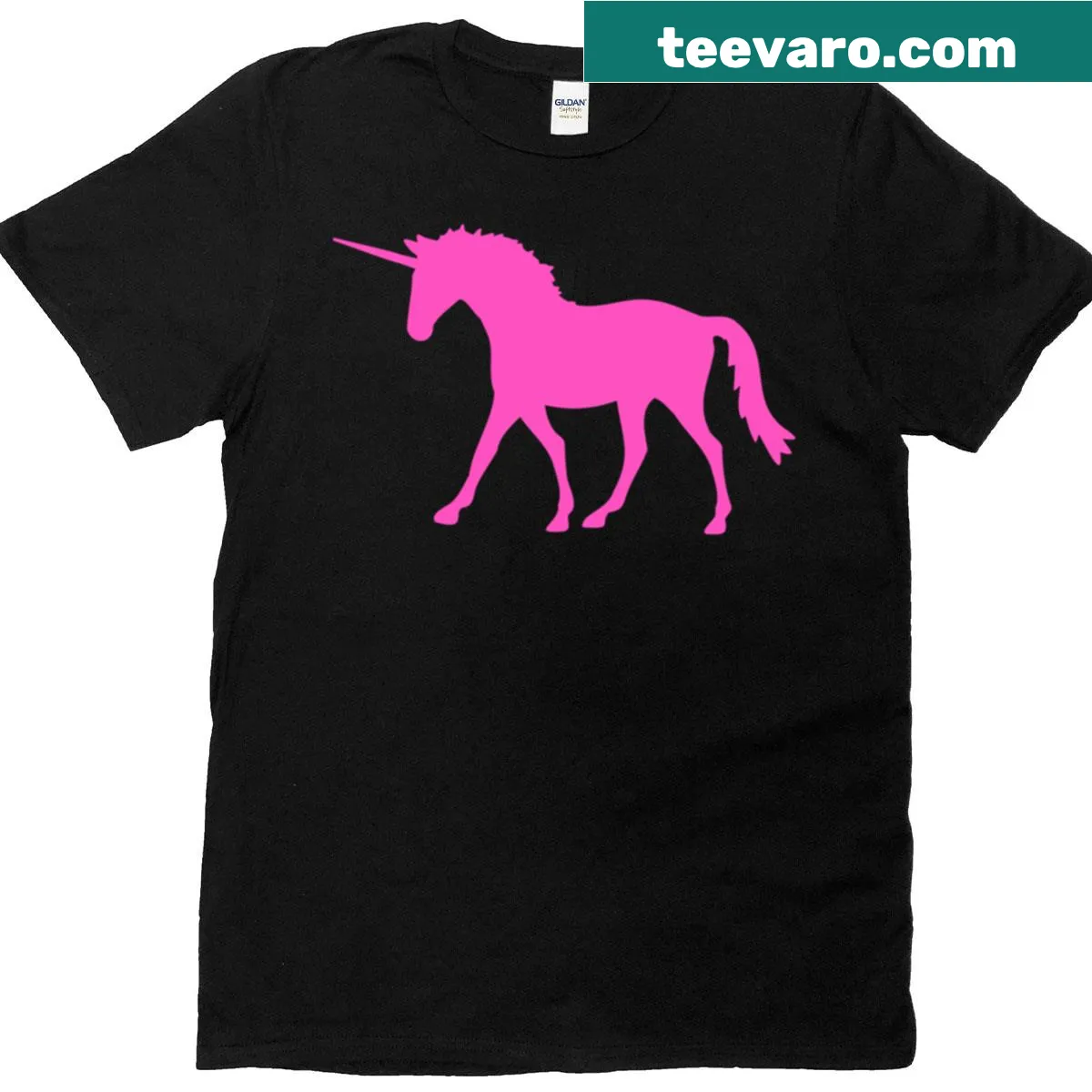 Silhouette of a unicorn on a T-shirt — on a men's t-shirt