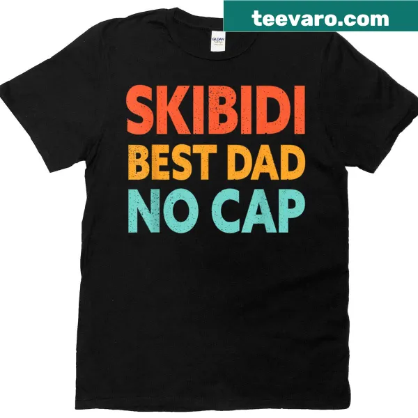 Vintage distressed t-shirt featuring 'Best Dad No Cap Dad Rizz' text