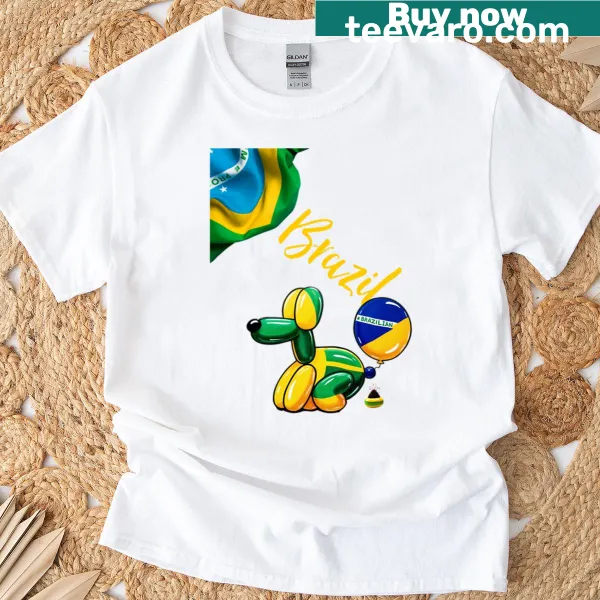 Brazilian Pride T-shirt with 'A Star Is Born' in bold typography