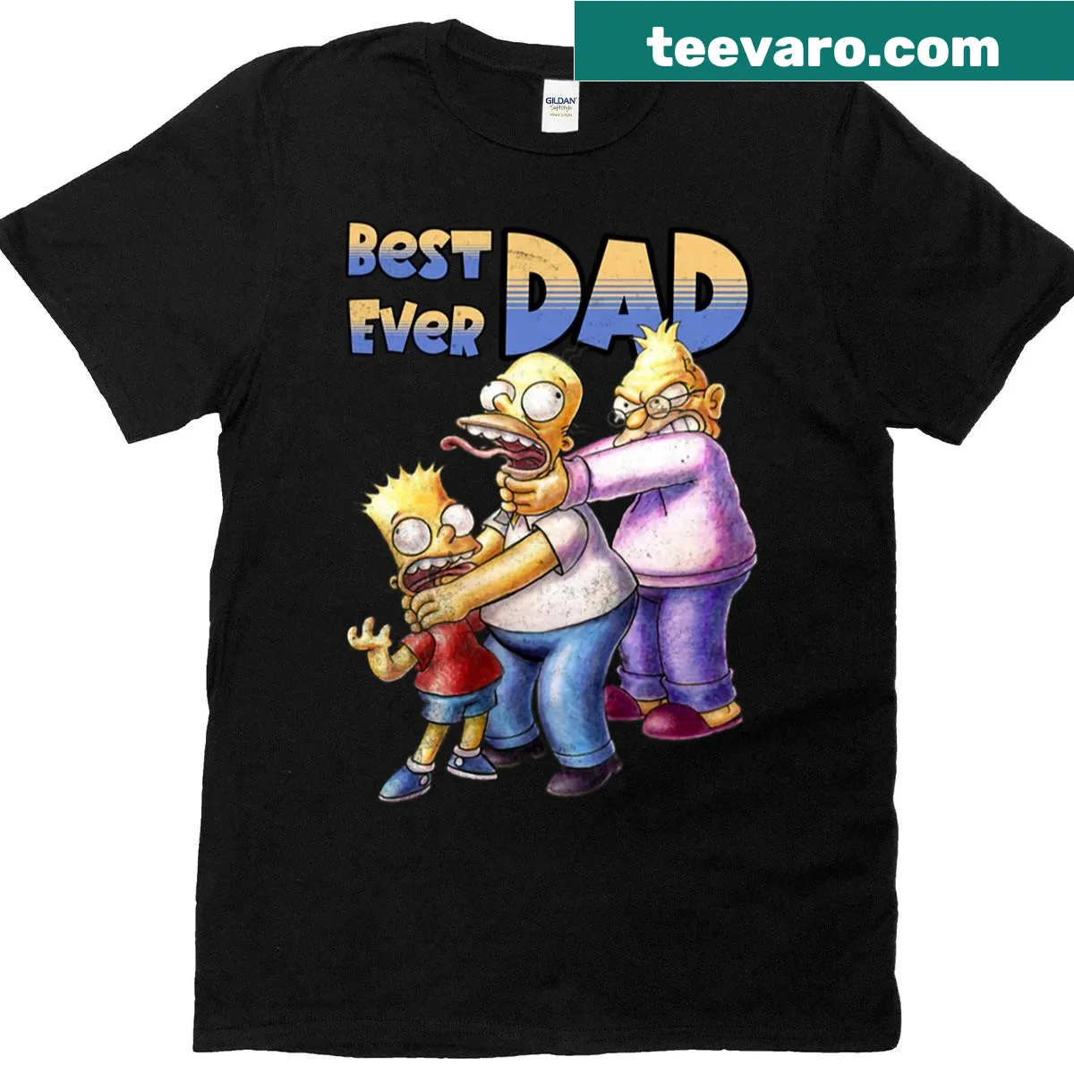 Oversized t-shirt with the text Best Dad Ever — on a men's t-shirt