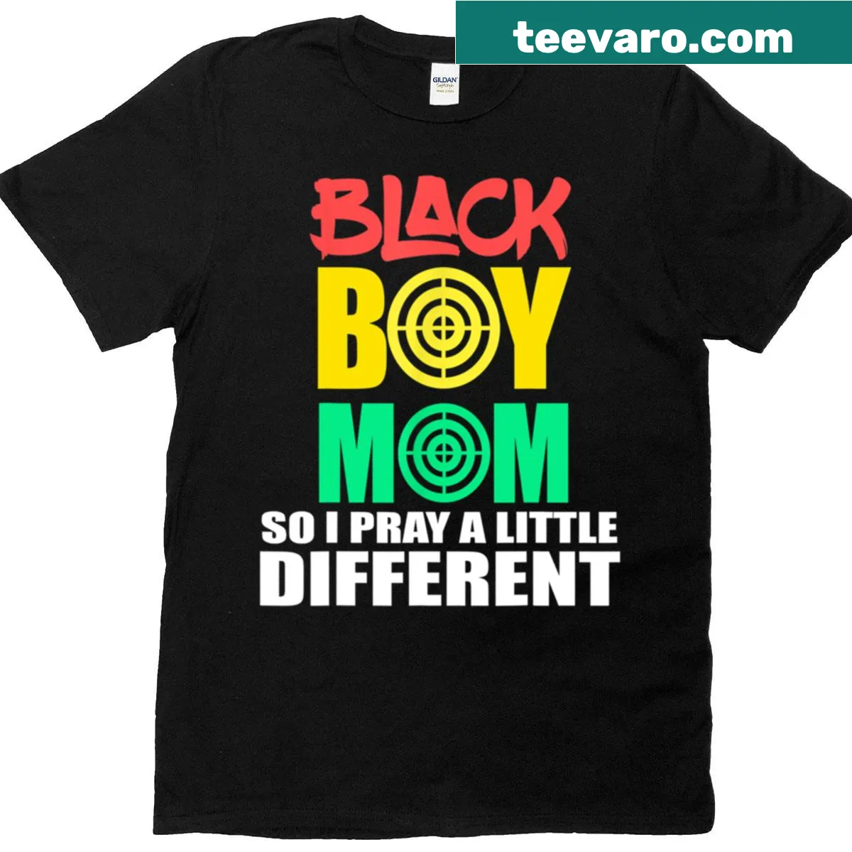 Oversized t-shirt with Black Boy Mom design for Juneteenth — on a men's t-shirt