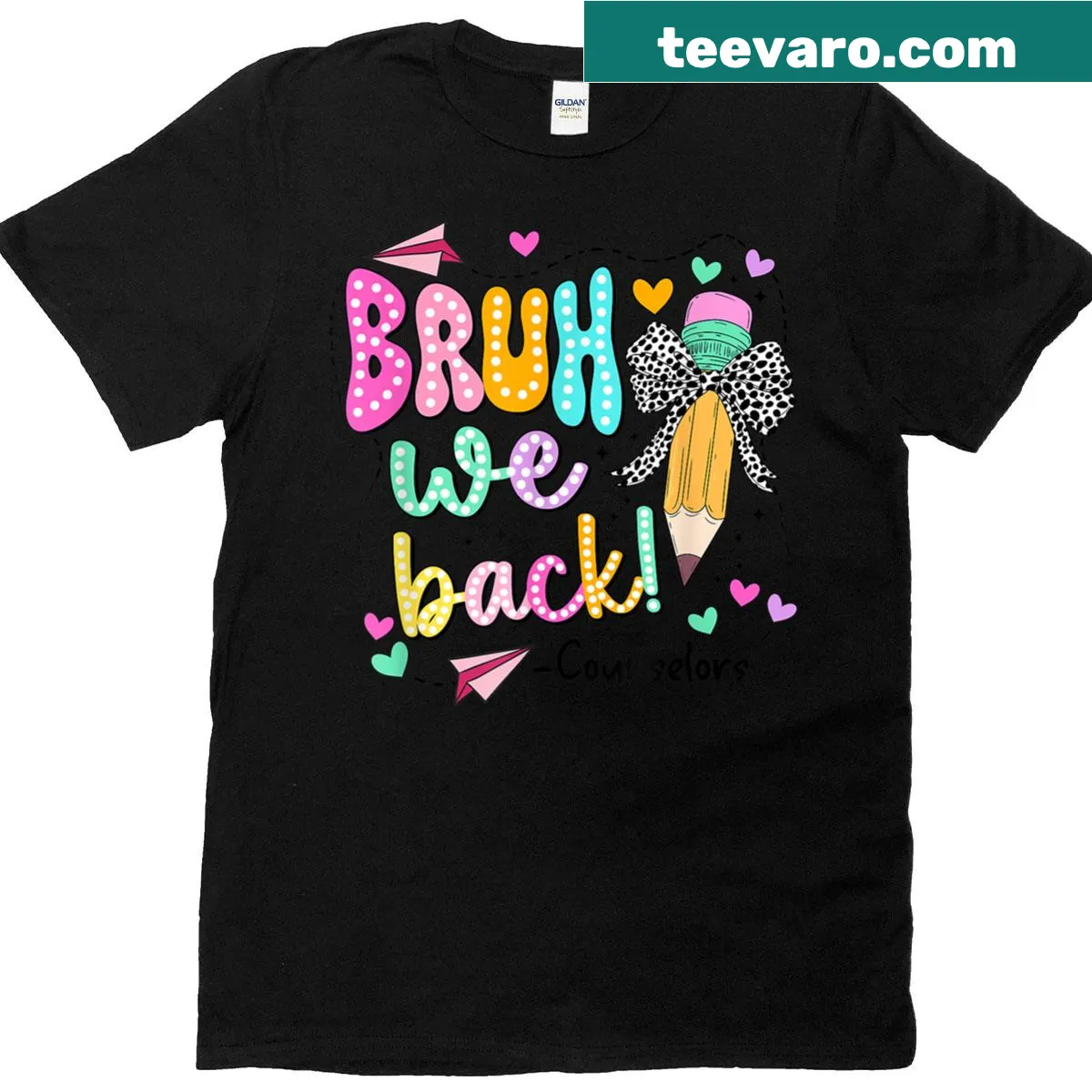 Funny back-to-school graphic t-shirt for counselors with humorous saying. — on a men's t-shirt