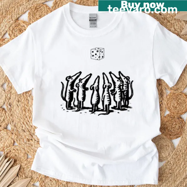 Whimsical Cheese Ceremony Rats oversized t-shirt with playful graphic