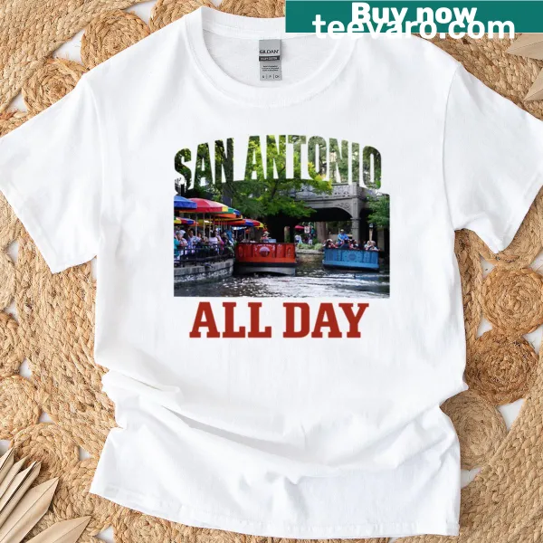 Illustrated T-shirt featuring silhouettes of cities we love