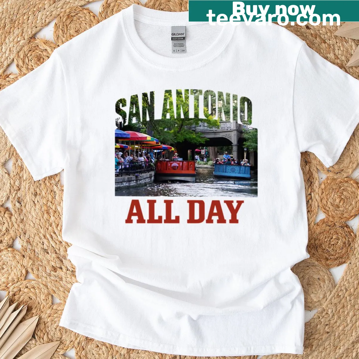 Illustrated T-shirt featuring silhouettes of cities we love — on a men's t-shirt
