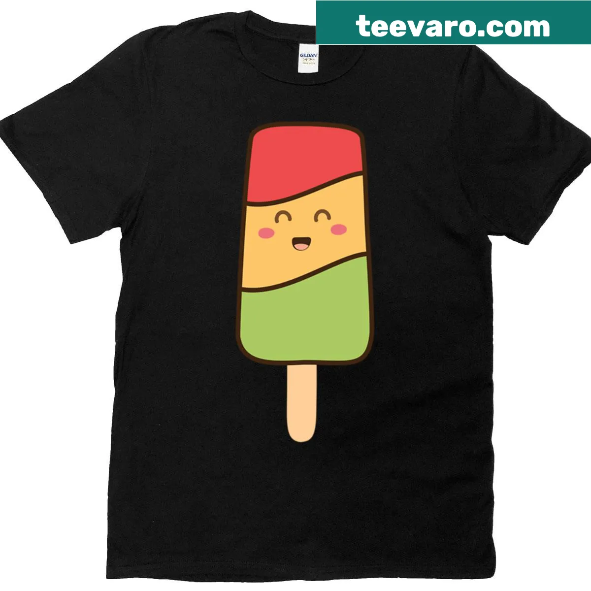 Oversized T-shirt with Hawaiian Punch popsicle graphic — on a men's t-shirt