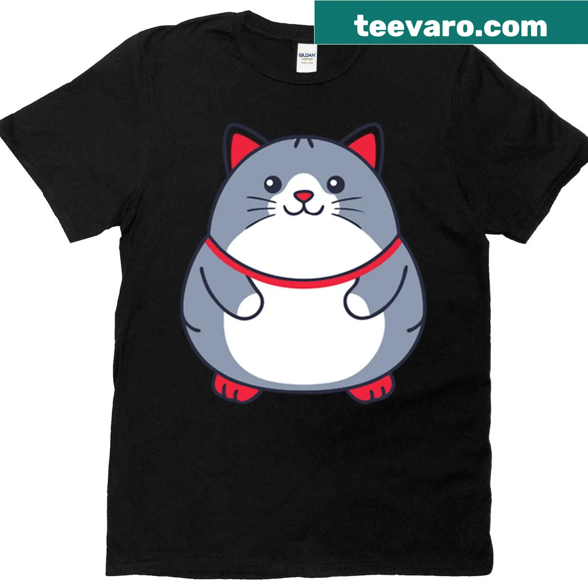 Adorable cat-themed t-shirt for cat lovers — on a men's t-shirt