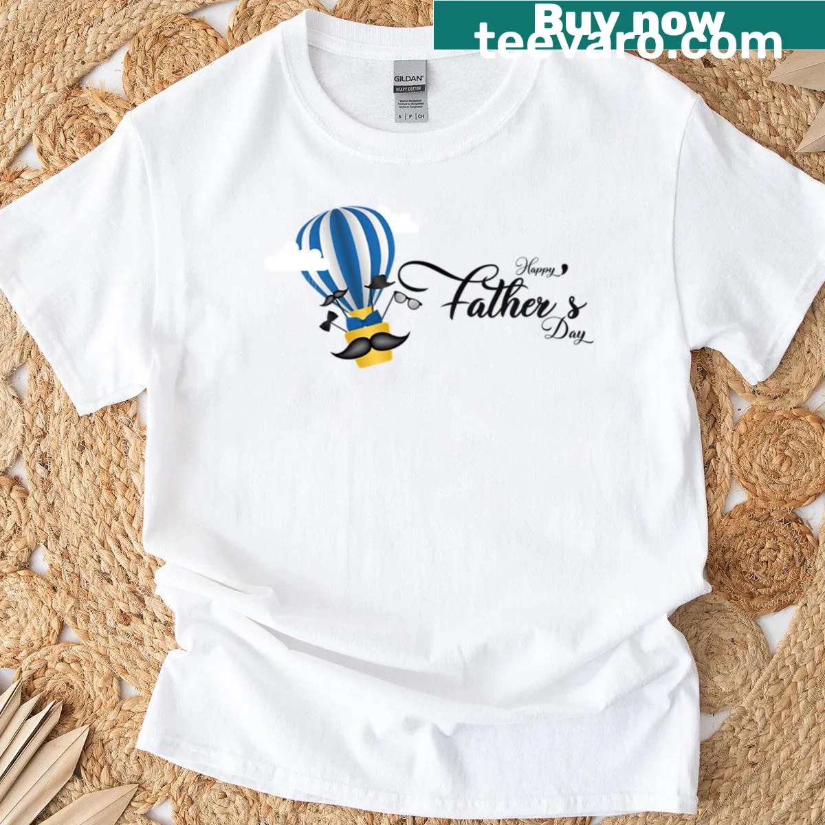 Funny Fathers Day T-shirt with humorous typography — on a men's t-shirt