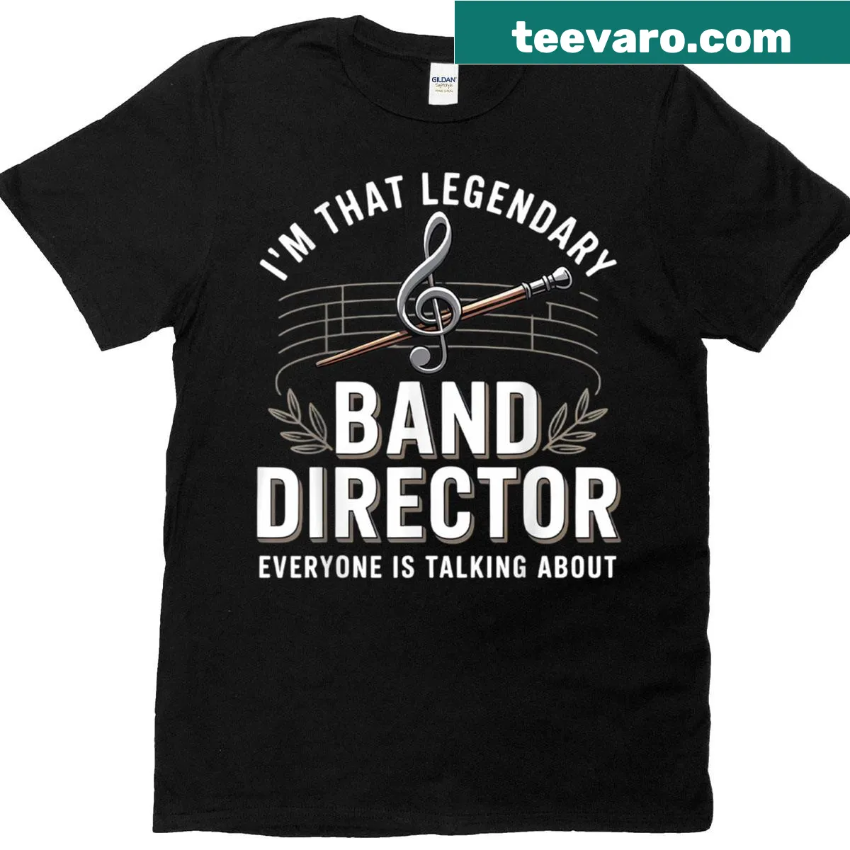 T-shirt for music teachers featuring a humorous design about being a band director — on a men's t-shirt
