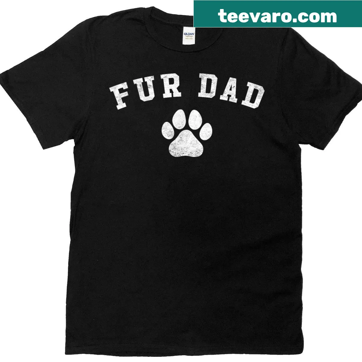 T-shirt featuring an illustration celebrating pet dads — on a men's t-shirt