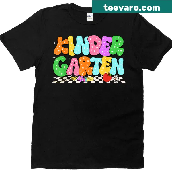Groovy t-shirt for kindergarteners with back to school theme