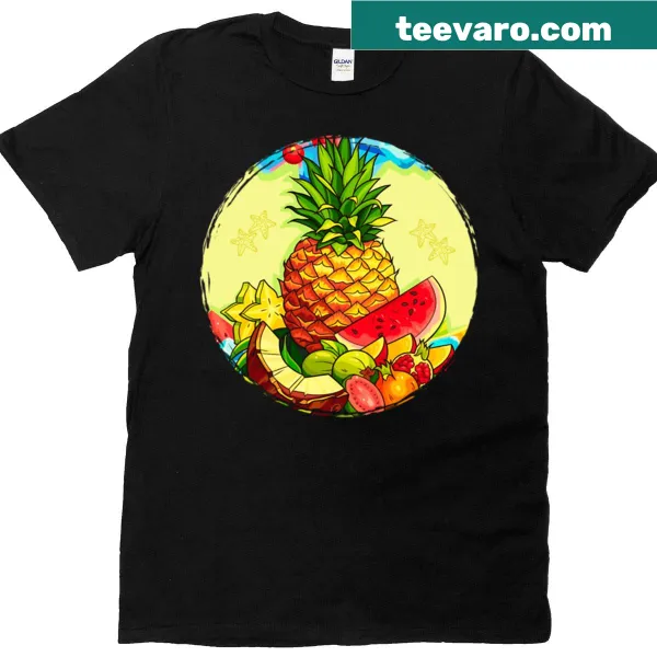 T-shirt featuring Hawaiian fruit punch and pineapple graphic