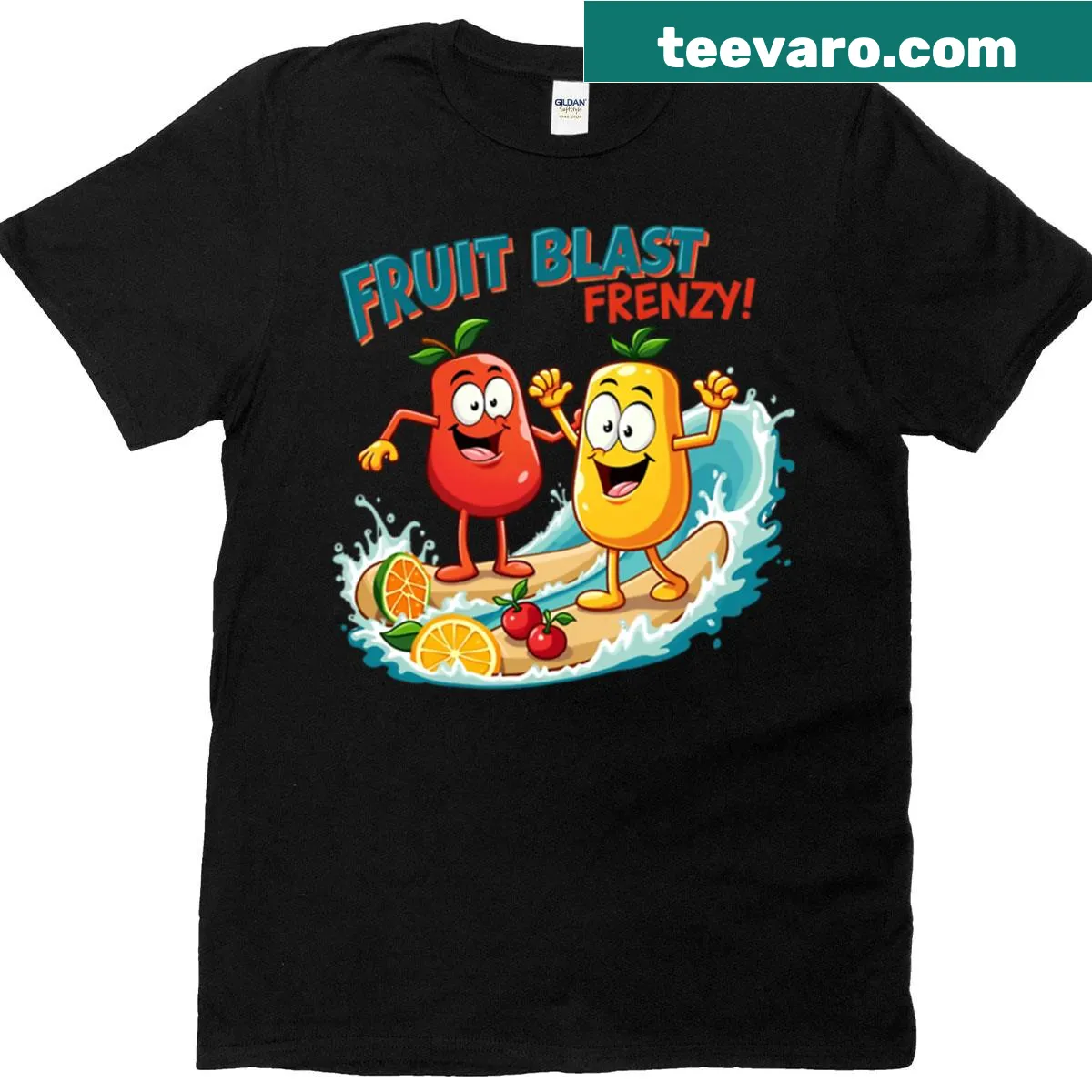 Oversized Hawaiian Punch t-shirt featuring Lilo and Stitch graphics — on a men's t-shirt