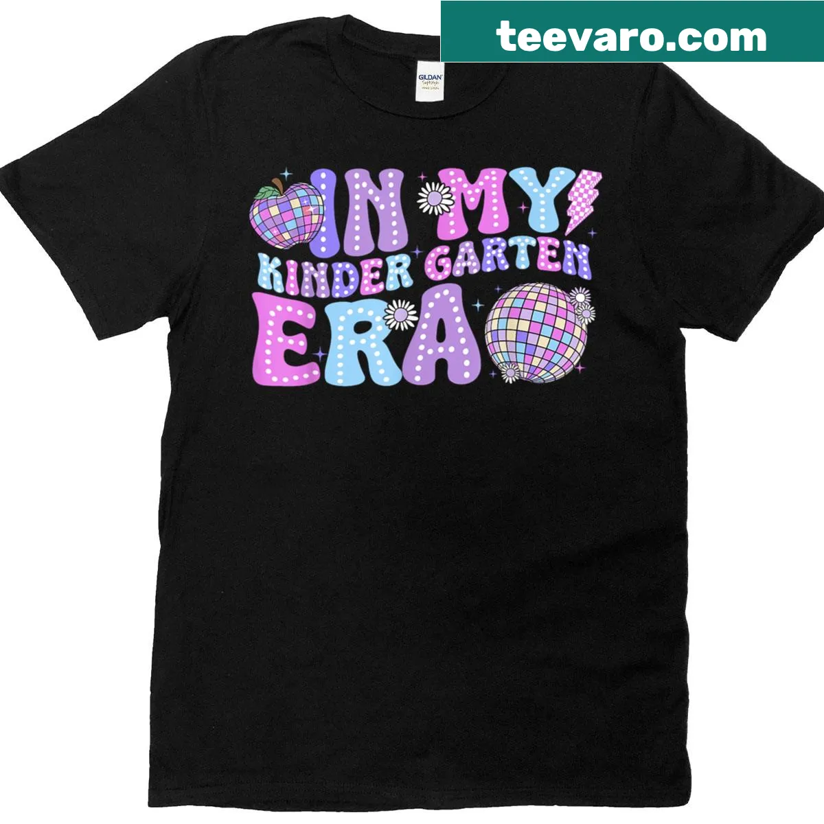 Nostalgic kindergarten era t-shirt with retro design — on a men's t-shirt
