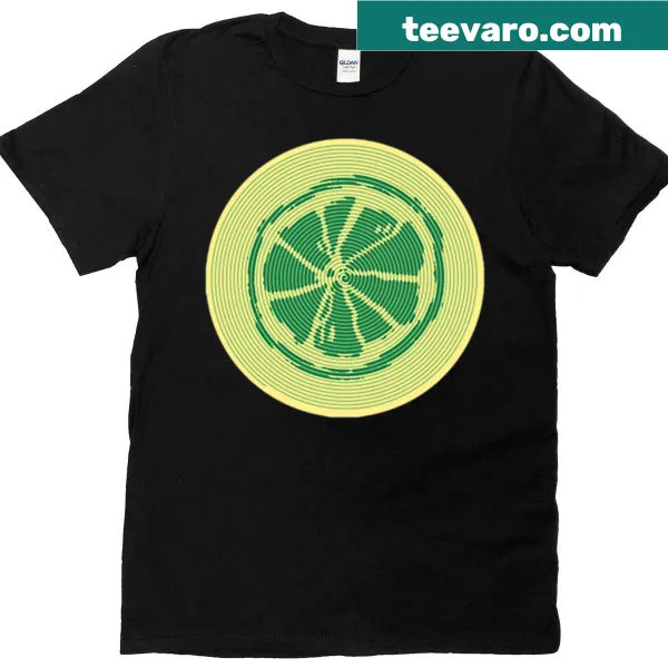 Spiral design T-shirt inspired by lemon and lime themes