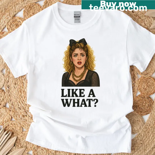 80s T-shirt featuring a nostalgic Madonna-inspired graphic