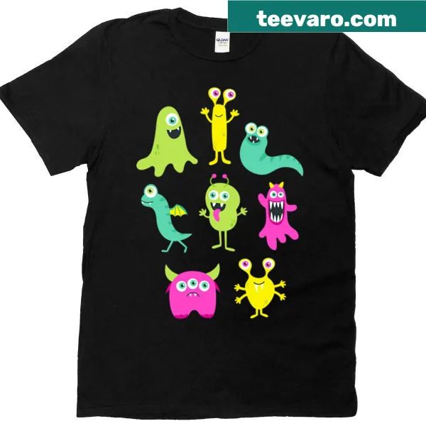 Playful Halloween T-shirt with whimsical monster design