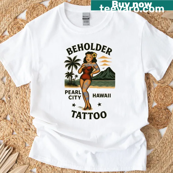 Vintage pin-up style graphic on a stylish t-shirt