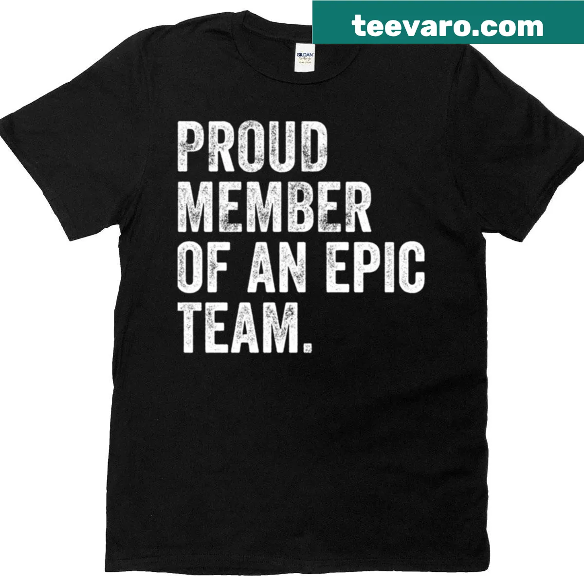 Funny t-shirt celebrating team spirit and workplace humor — on a men's t-shirt