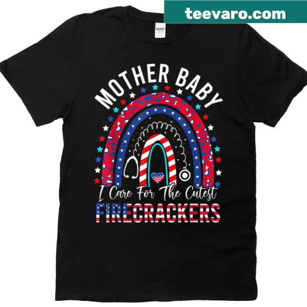 Cute rainbow design t-shirt celebrating the 4th of July
