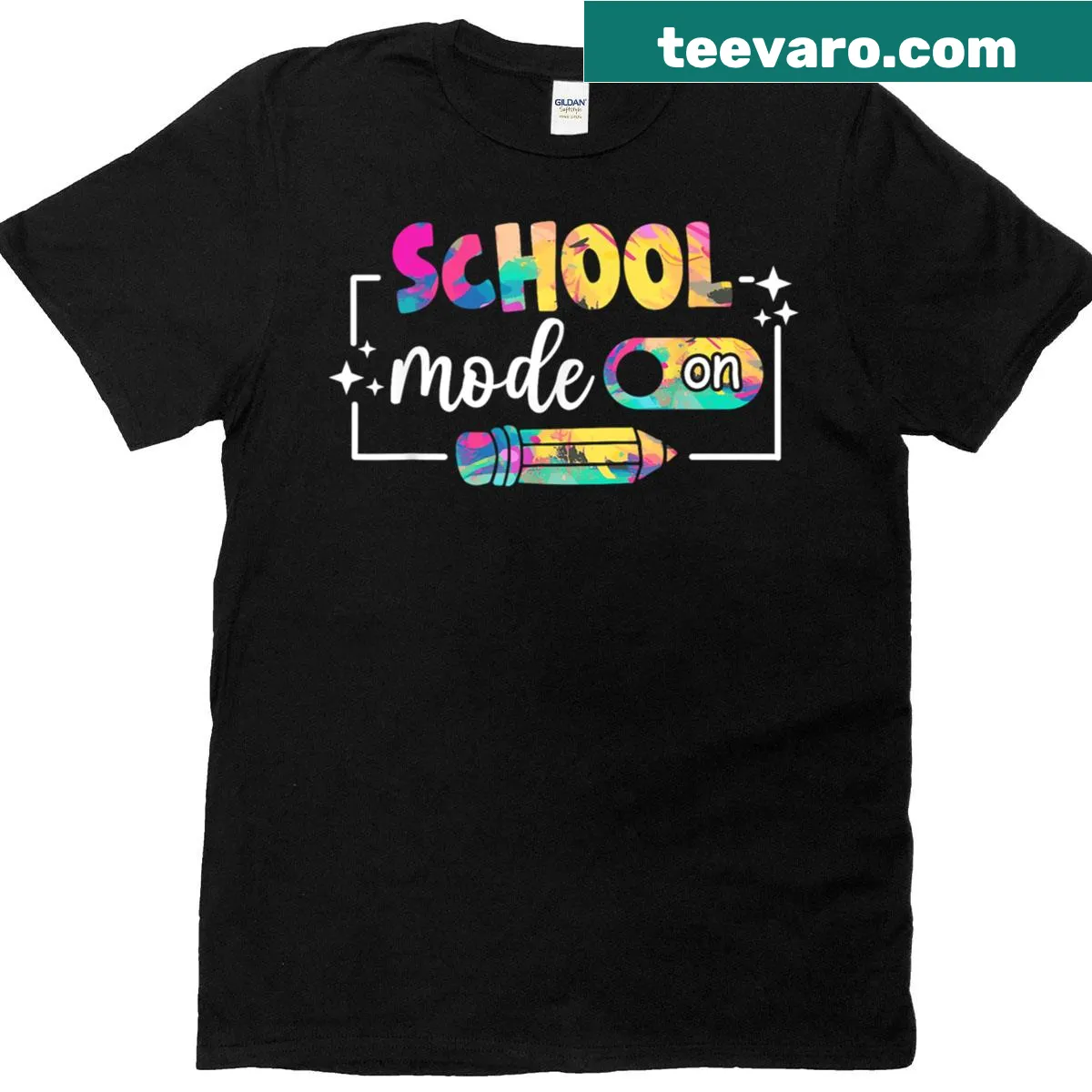 T-shirt with school mode design for back to school — on a men's t-shirt