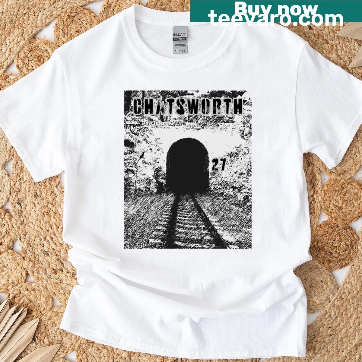T-shirt with an illustration of a creepy train from SFV Legends — on a men's t-shirt