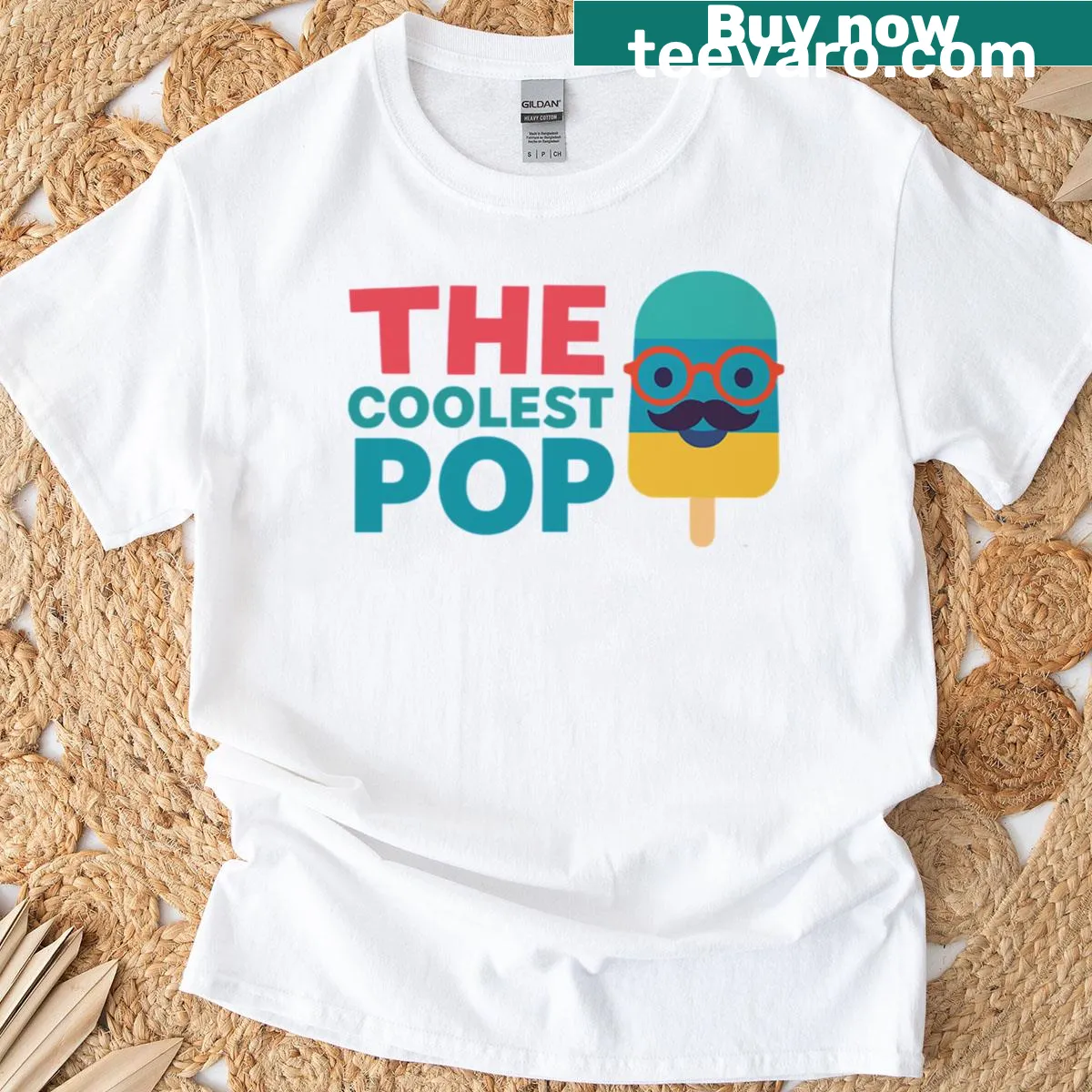 Funny T-shirt for dads featuring humorous typography about fatherhood — on a men's t-shirt
