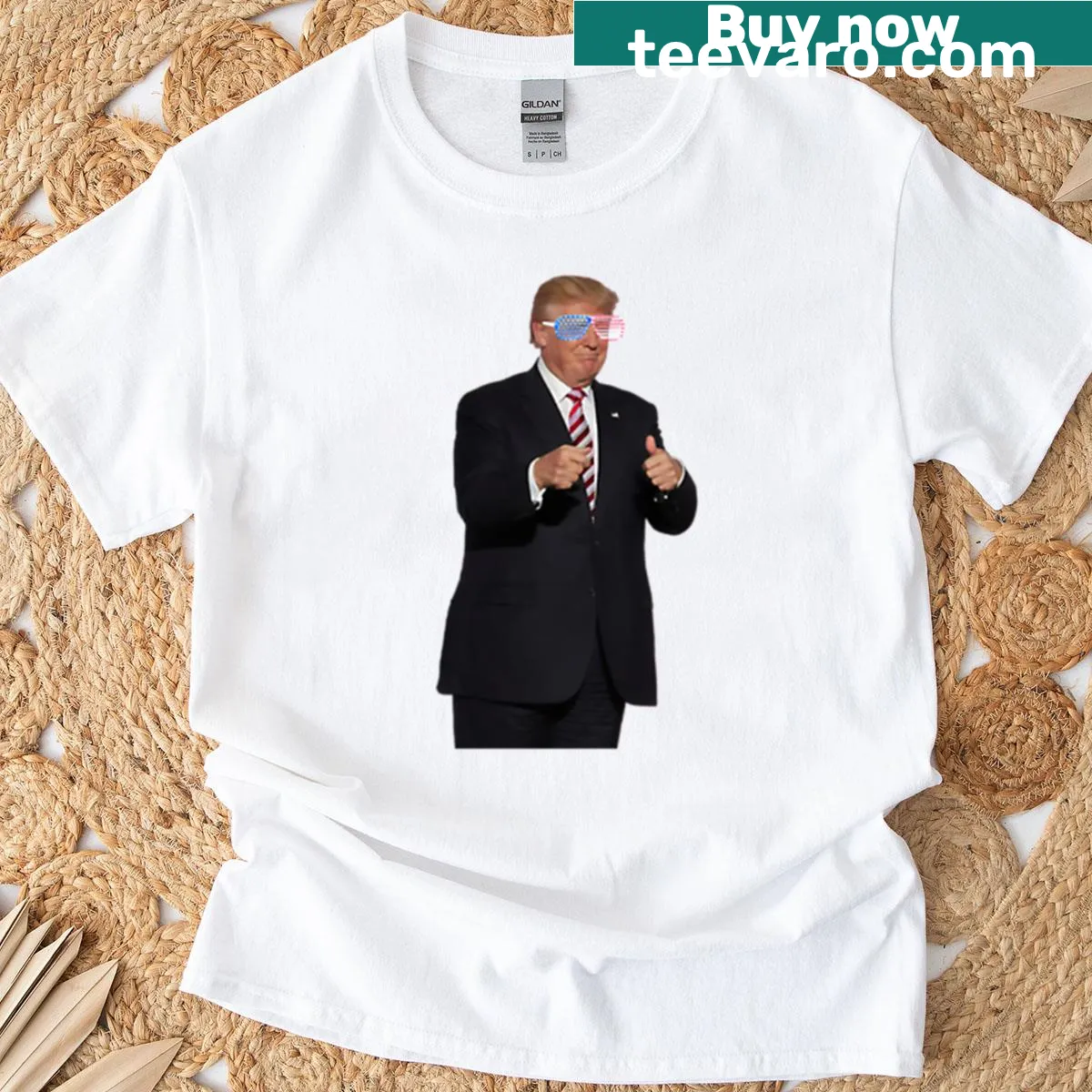 Funny text design related to Trump for 4th of July T-shirt — on a men's t-shirt